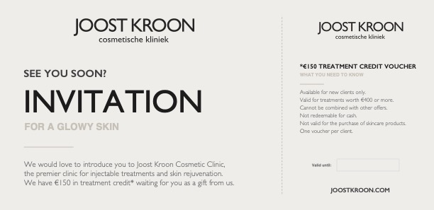 Voucher Joost Kroon cosmetische kliniek